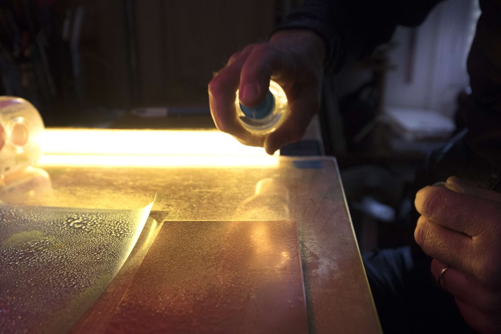Gravure : Photogravure au film polymère sur plaque de cuivre